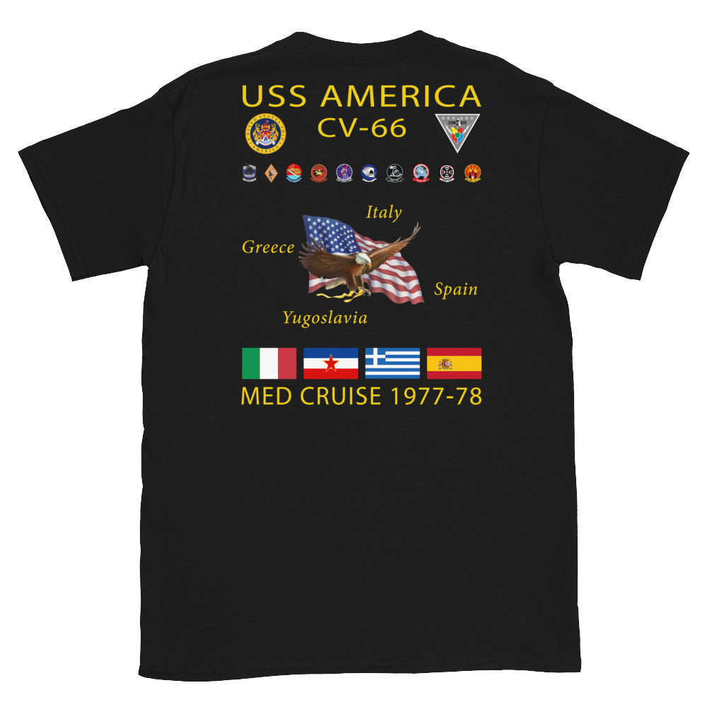 USS America (CV-66) 1977-78 Cruise Shirt