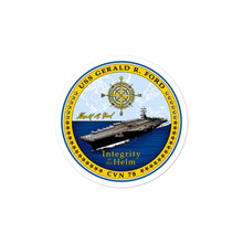 Load image into Gallery viewer, USS Gerald R. Ford (CVN-78) Ship&#39;s Crest Vinyl Sticker
