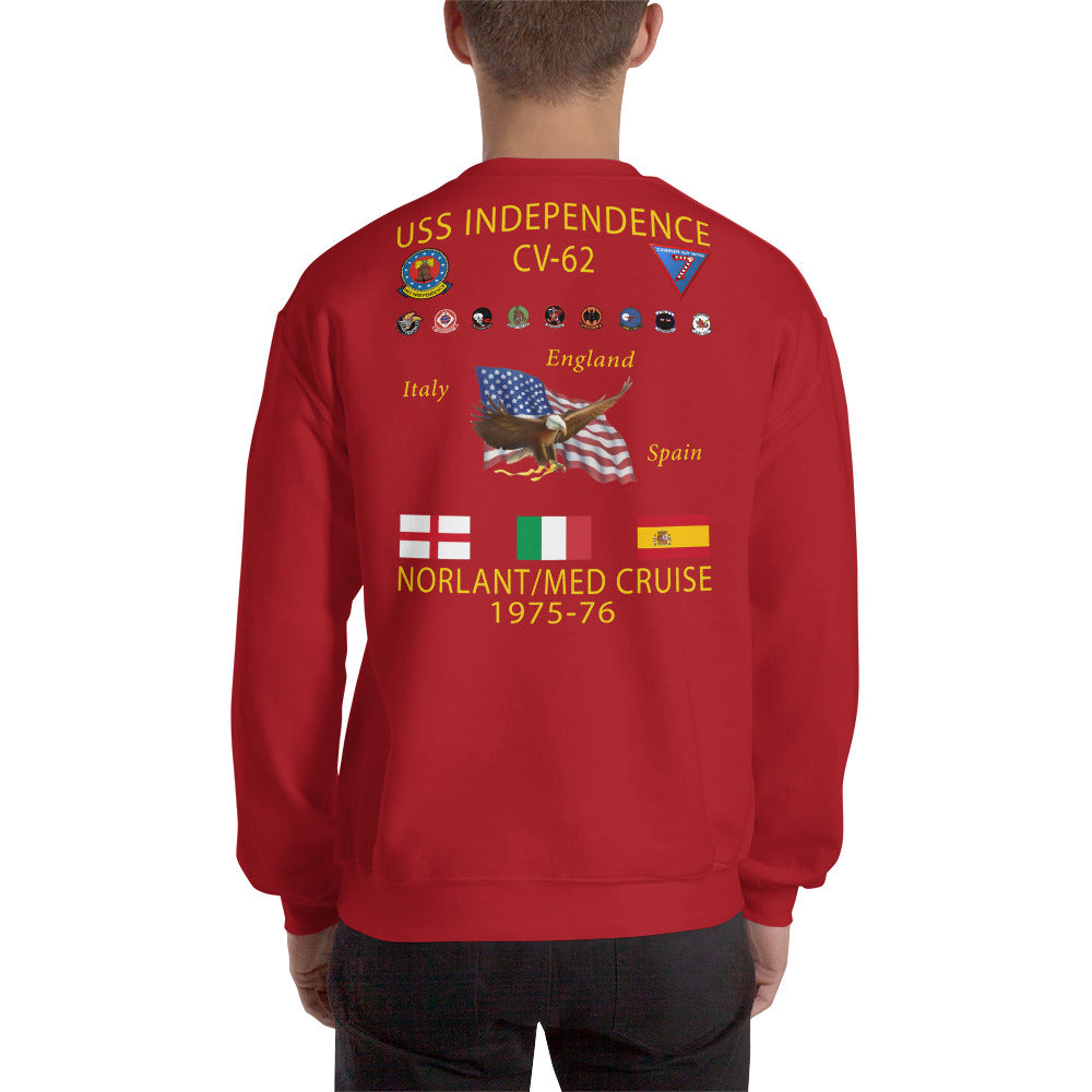 USS Independence (CV-62) 1975-76 Cruise Sweatshirt