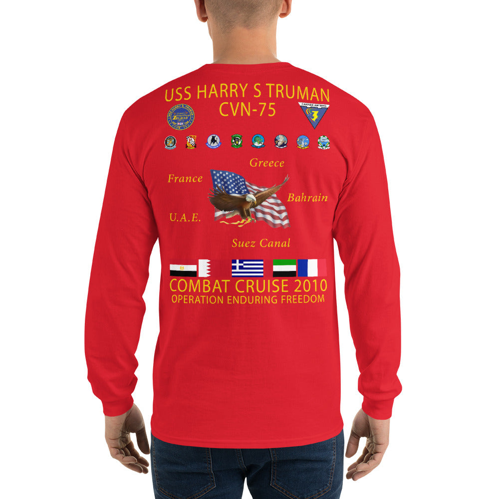 USS Harry S. Truman (CVN-75) 2010 Long Sleeve Cruise Shirt