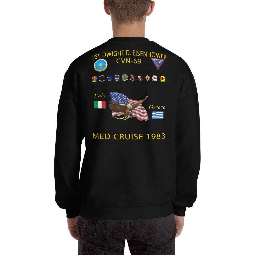 USS Dwight D. Eisenhower (CVN-69) 1983 Cruise Sweatshirt