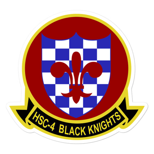 HSC-4 Black Knights Squadron Crest Vinyl Sticker