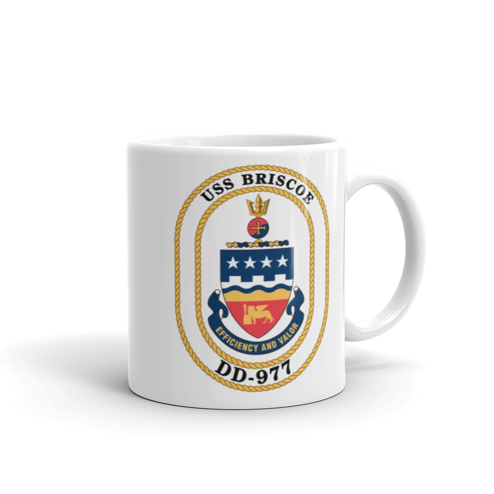 USS Briscoe (DD-977) Ship's Crest Mug