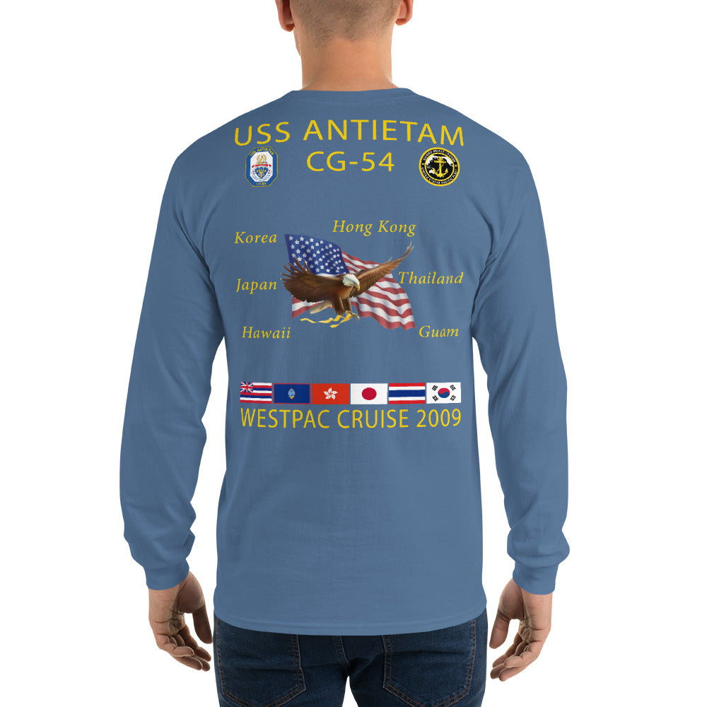 USS Antietam (CG-54) 2009 Long Sleeve Cruise Shirt
