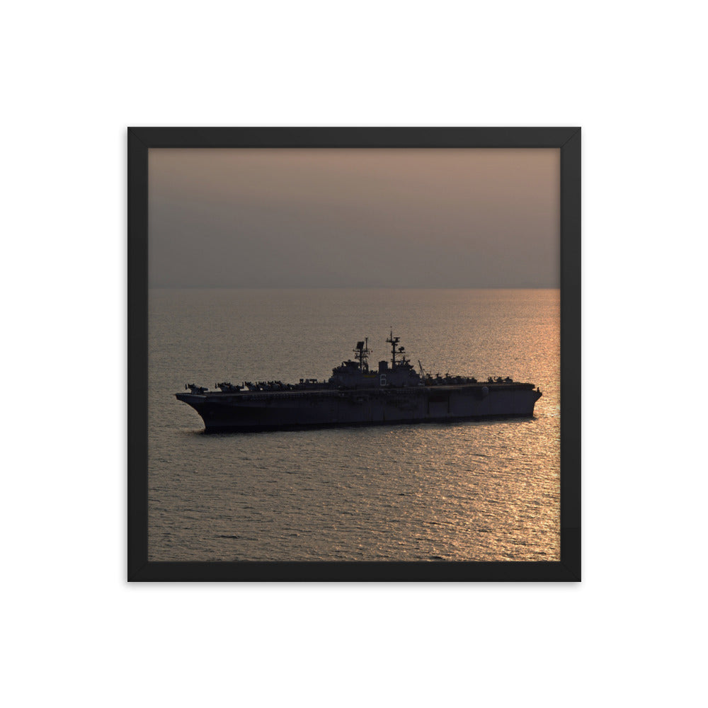 USS Bonhomme Richard (LHD-6) Framed Ship Photo