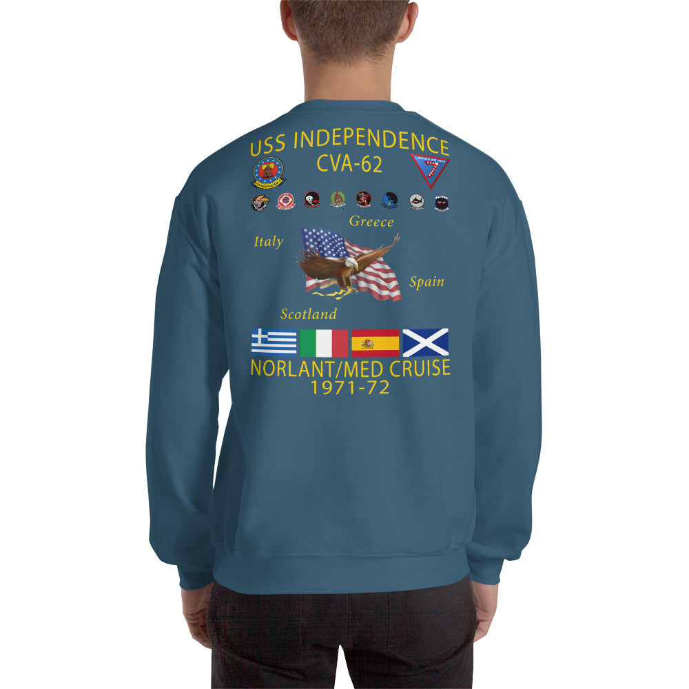 USS Independence (CVA-62) 1971-72 Cruise Sweatshirt