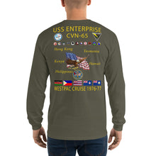 Load image into Gallery viewer, USS Enterprise (CVN-65) 1976-77 Long Sleeve Cruise Shirt