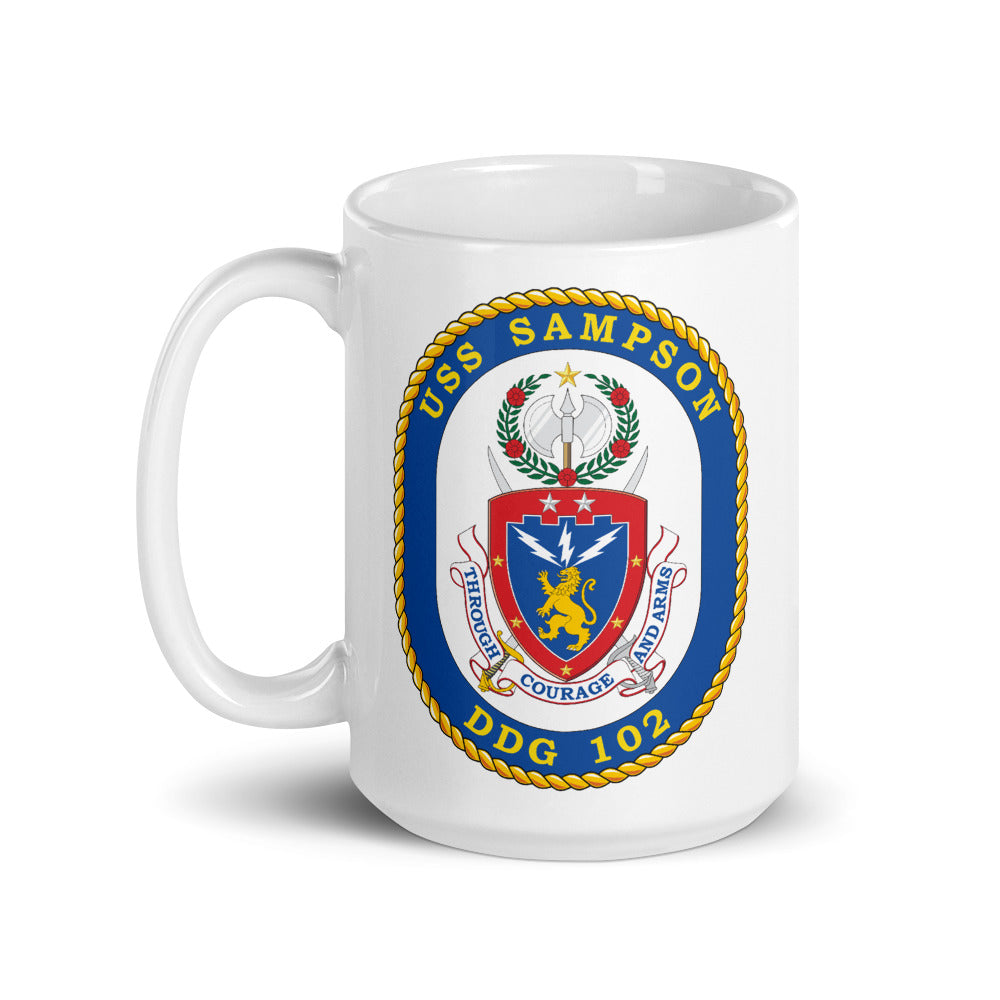 USS Sampson (DDG-102) Ship's Crest Mug