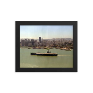 USS Abraham Lincoln (CVN-72) Framed Ship Photo - San Francisco