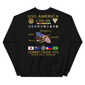 USS America (CVA-66) 1970 Cruise Sweatshirt