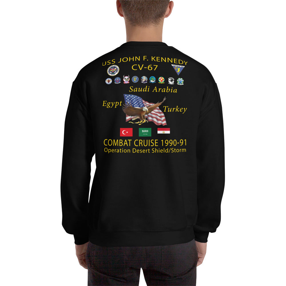 USS John F. Kennedy (CV-67) 1990-91 Cruise Sweatshirt