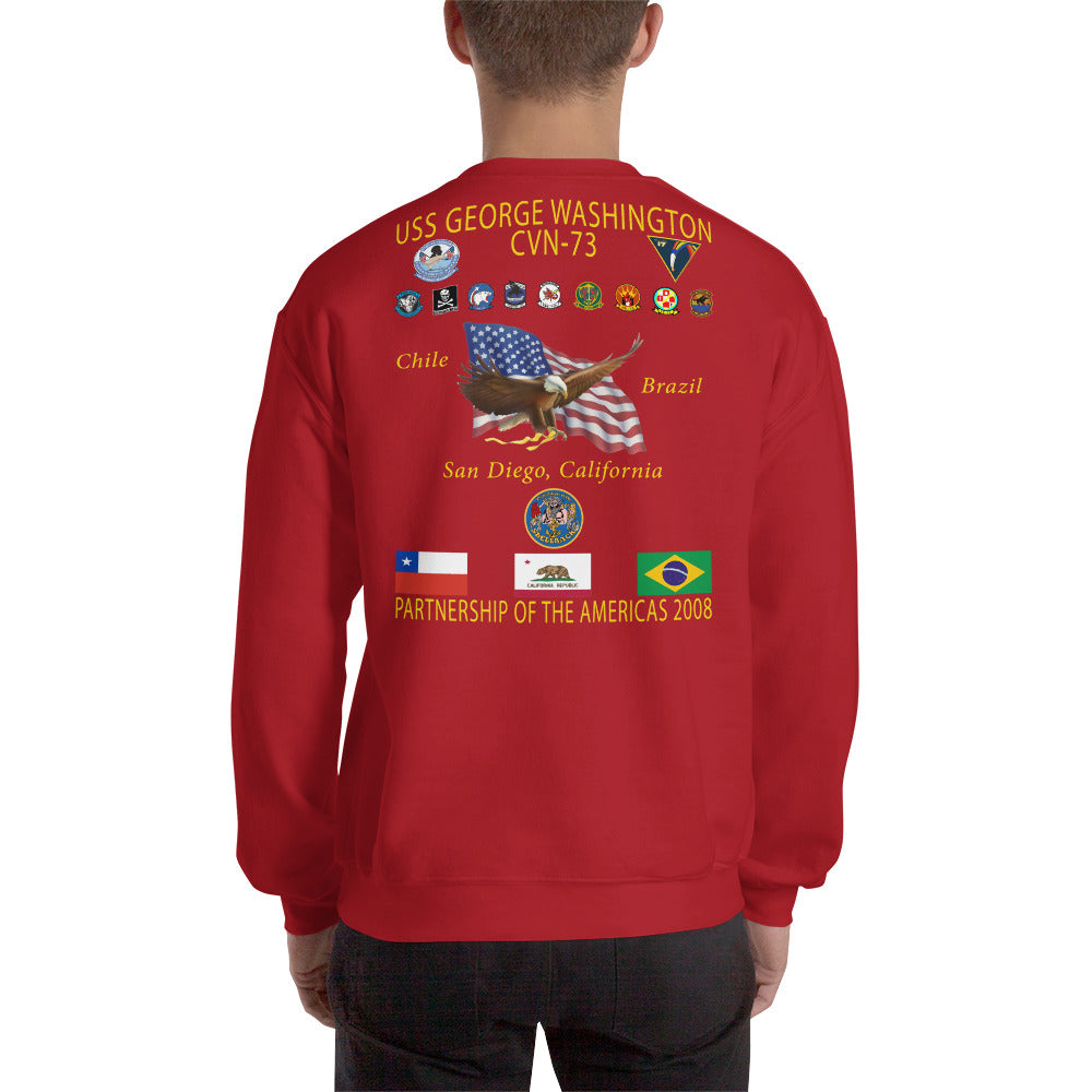 USS George Washington (CVN-73) 2008 POA Cruise Sweatshirt