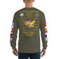 IKE CUSTOM w/FLAGS - E HUGHES - Long Sleeve Shirt