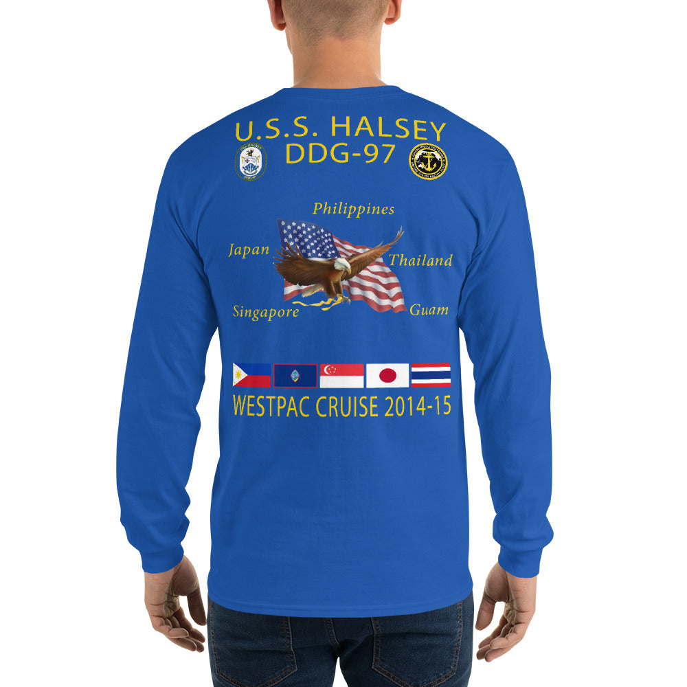USS Halsey (DDG-97) 2014-15 Long Sleeve Cruise Shirt