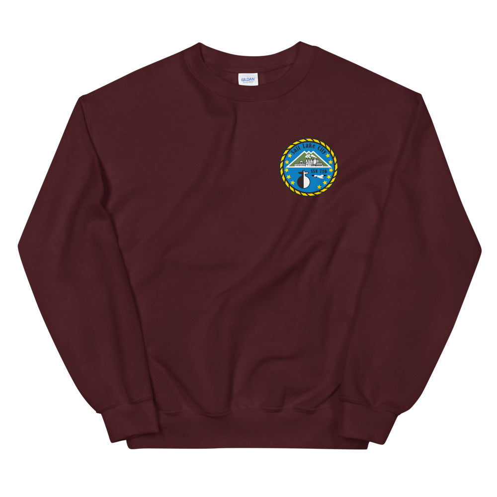 USS Salt Lake City (SSN-716) Ship's Crest Sweatshirt