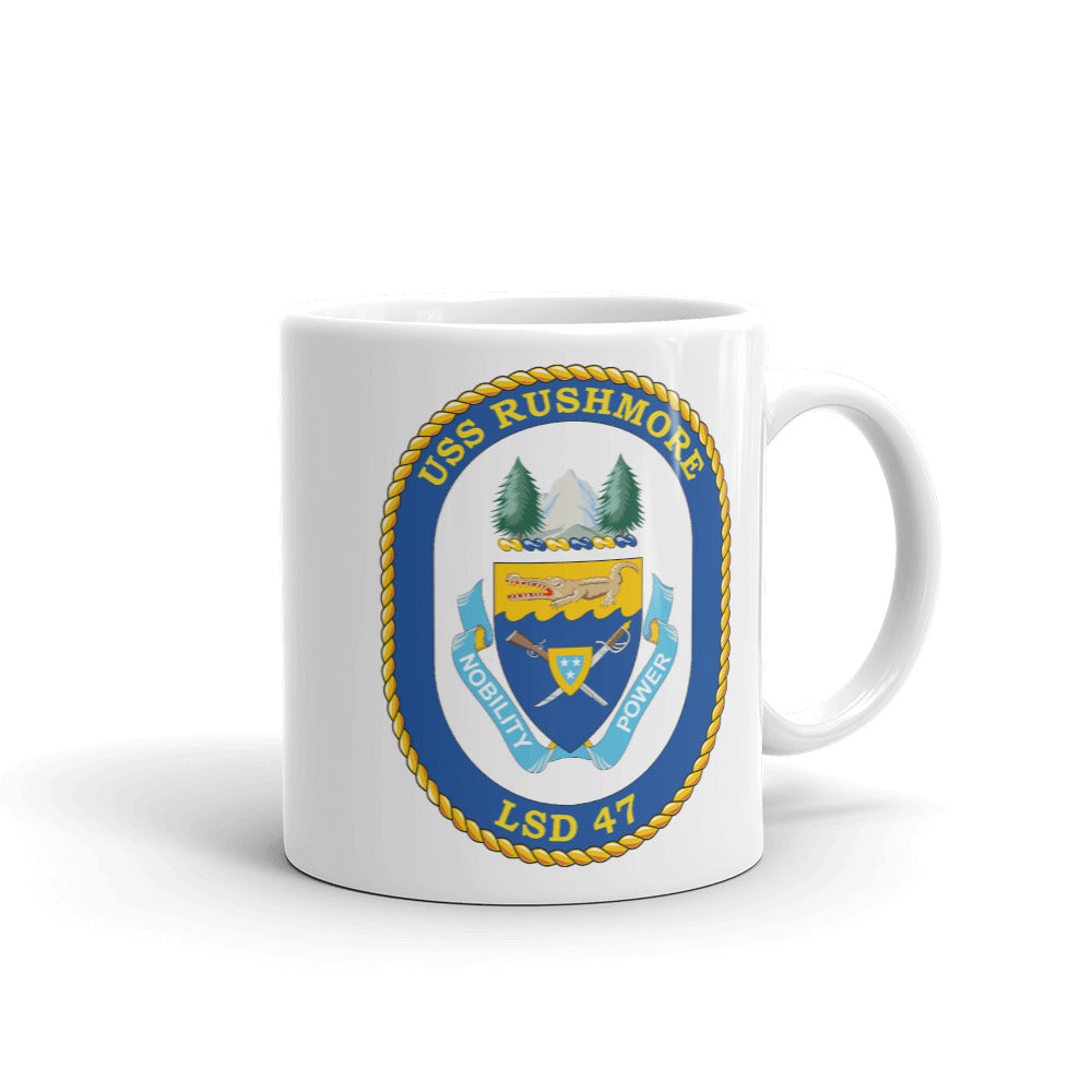 USS Rushmore (LSD-47) Ship's Crest Mug