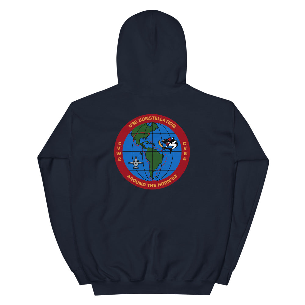 USS Constellation (CV-64) Around the Horn '93 Hoodie