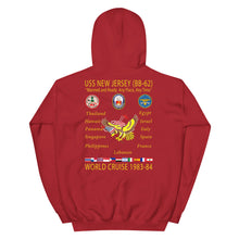 Load image into Gallery viewer, USS New Jersey (BB-62) 1983-84 Cruise Hoodie