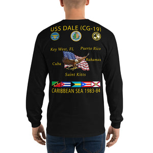 USS Dale (CG-19) 1983-84 Caribbean Long Sleeve Cruise Shirt