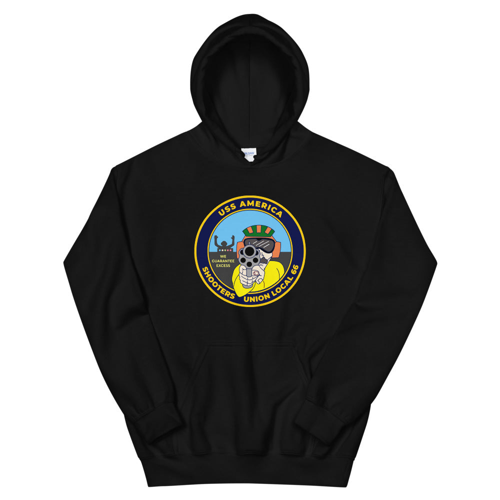 USS America (CV-66) Shooters Union Local 66 Hoodie