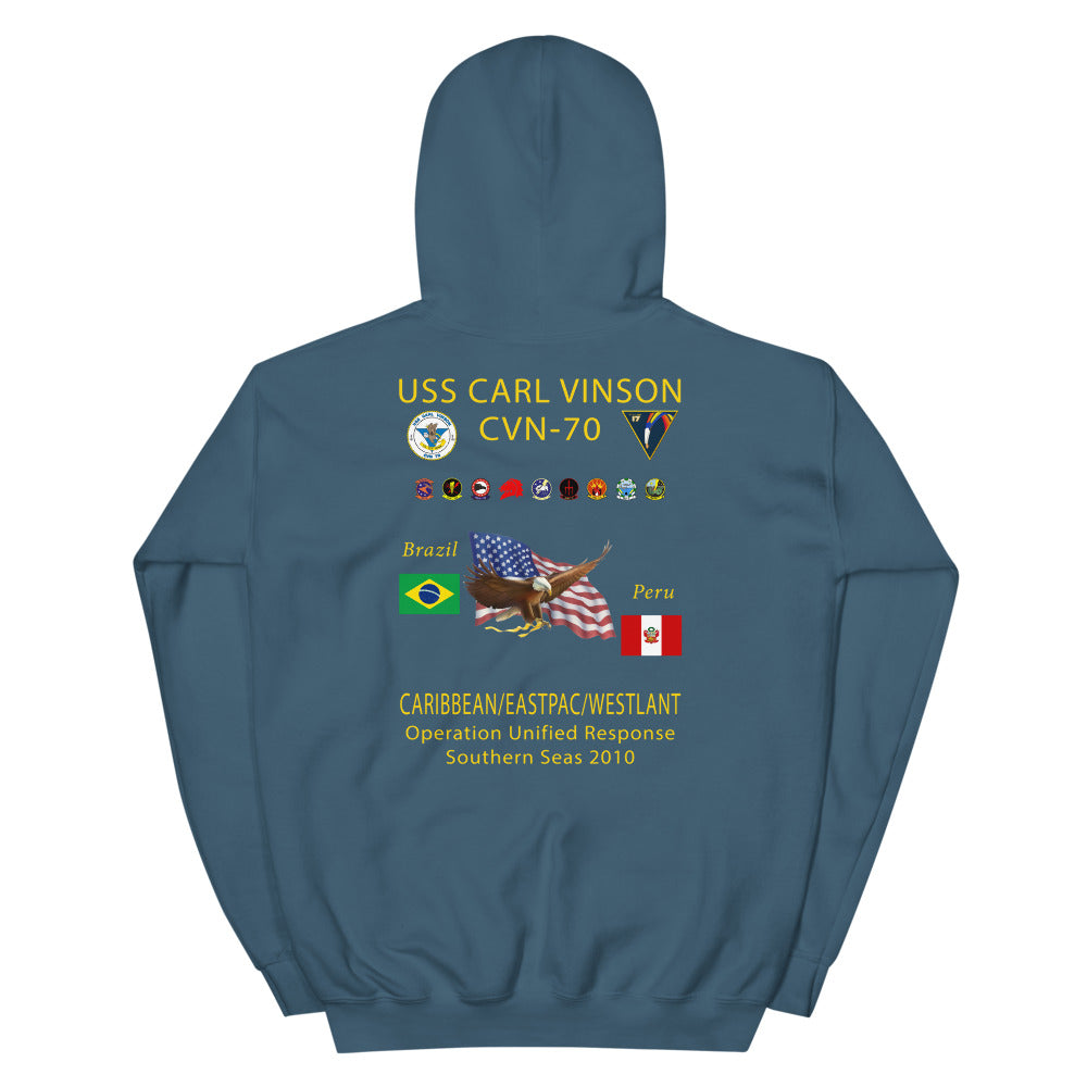 USS Carl Vinson (CVN-70) 2010 Southern Seas Cruise Hoodie