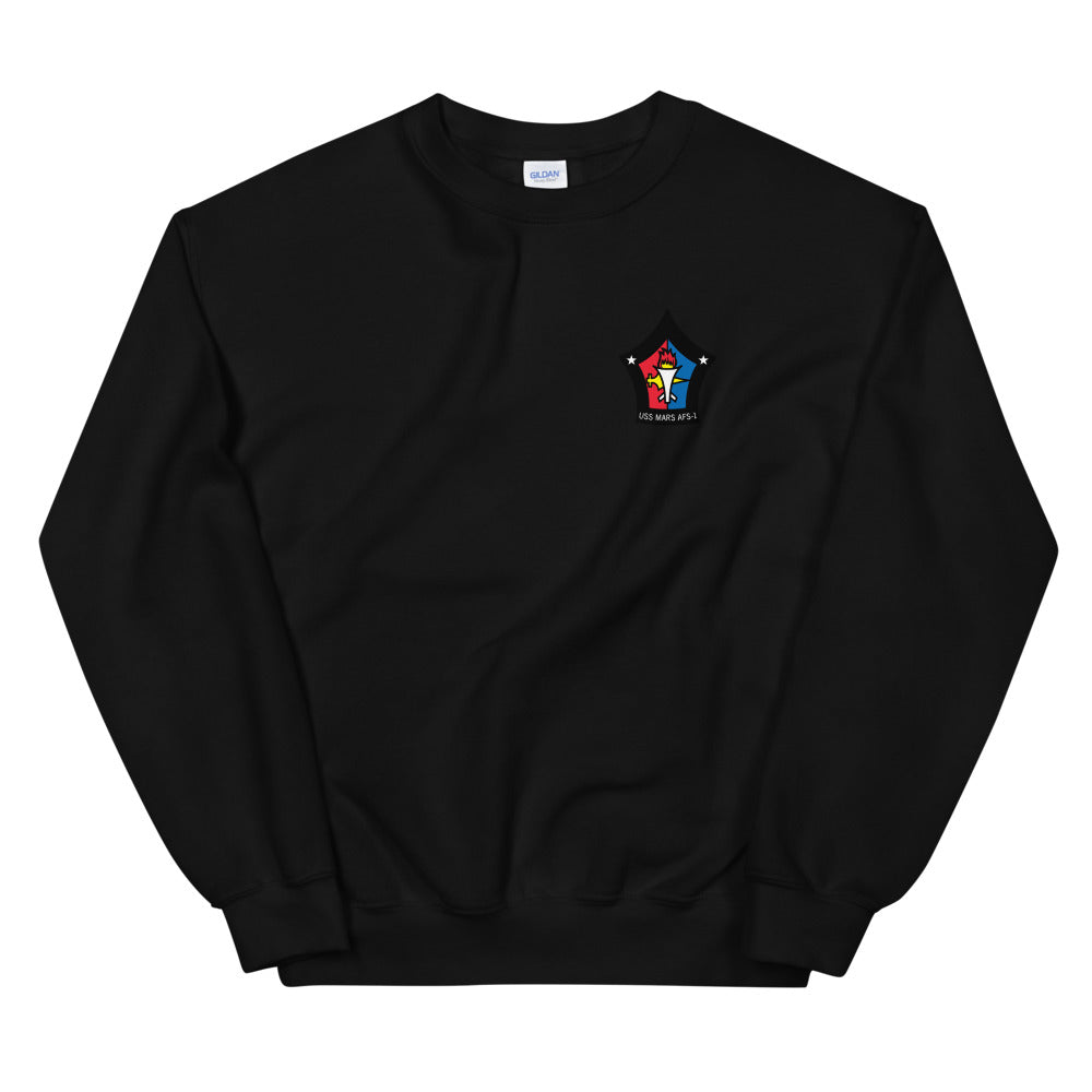 USS Mars (AFS-1) Ship's Crest Sweatshirt