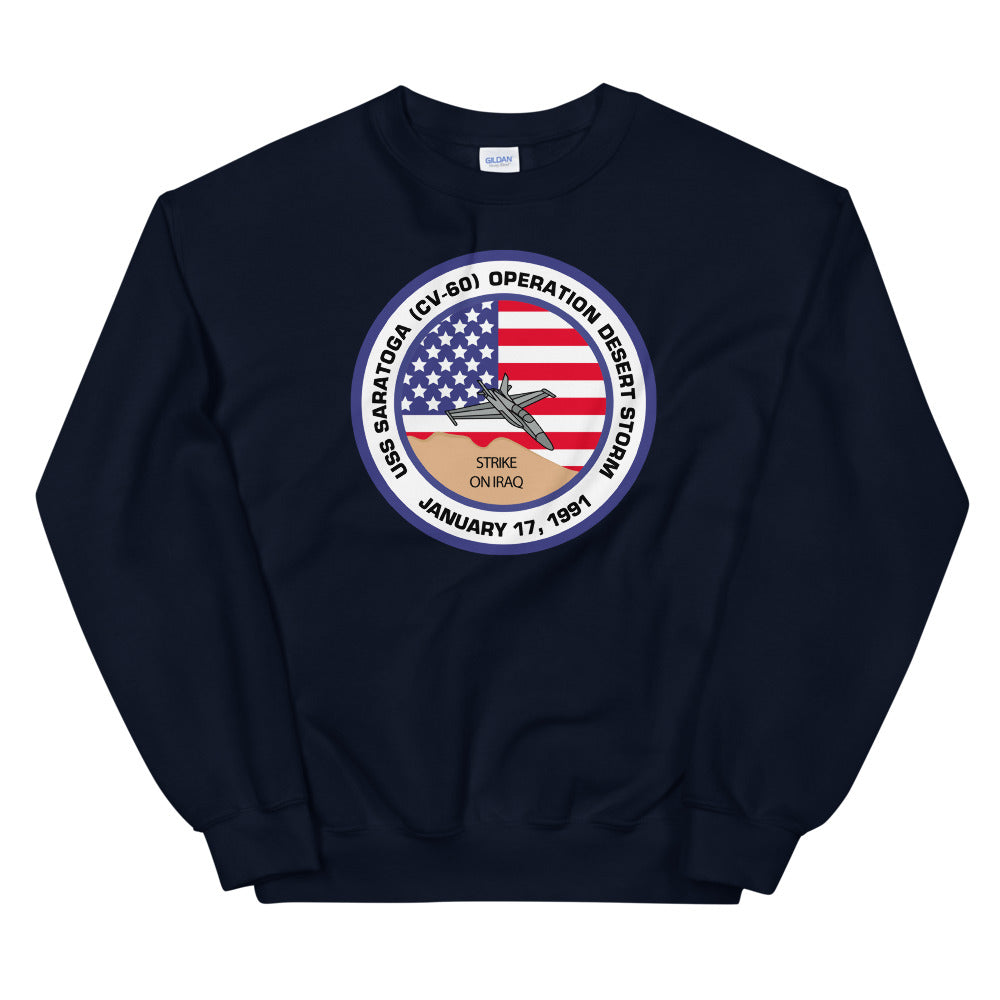 USS Saratoga (CV-60) Operation Desert Storm Sweatshirt