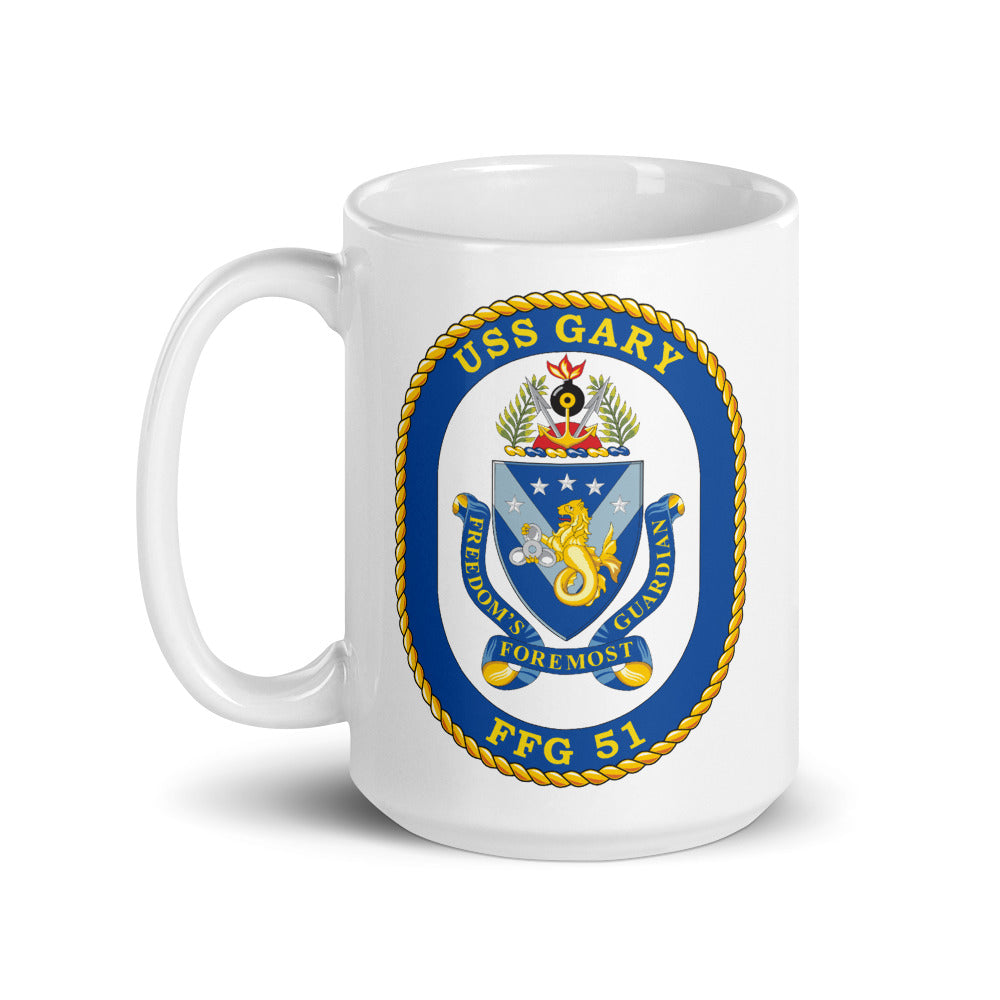 USS Gary (FFG-51) Ship's Crest Mug