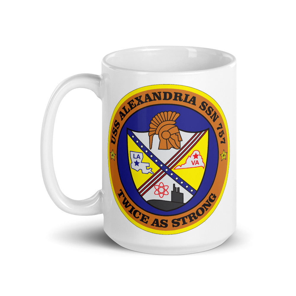 USS Alexandria (SSN-757) Ship's Crest Mug