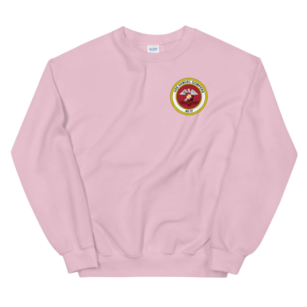USS Samuel Gompers (AD-37) Ship's Crest Sweatshirt