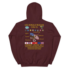 Load image into Gallery viewer, USS Ronald Reagan (CVN-76) 2011 Cruise Hoodie