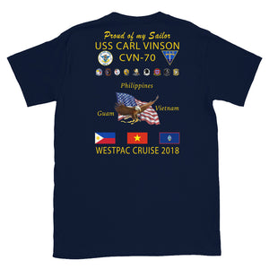 USS Carl Vinson (CVN-70) 2018 Cruise Shirt - FAMILY