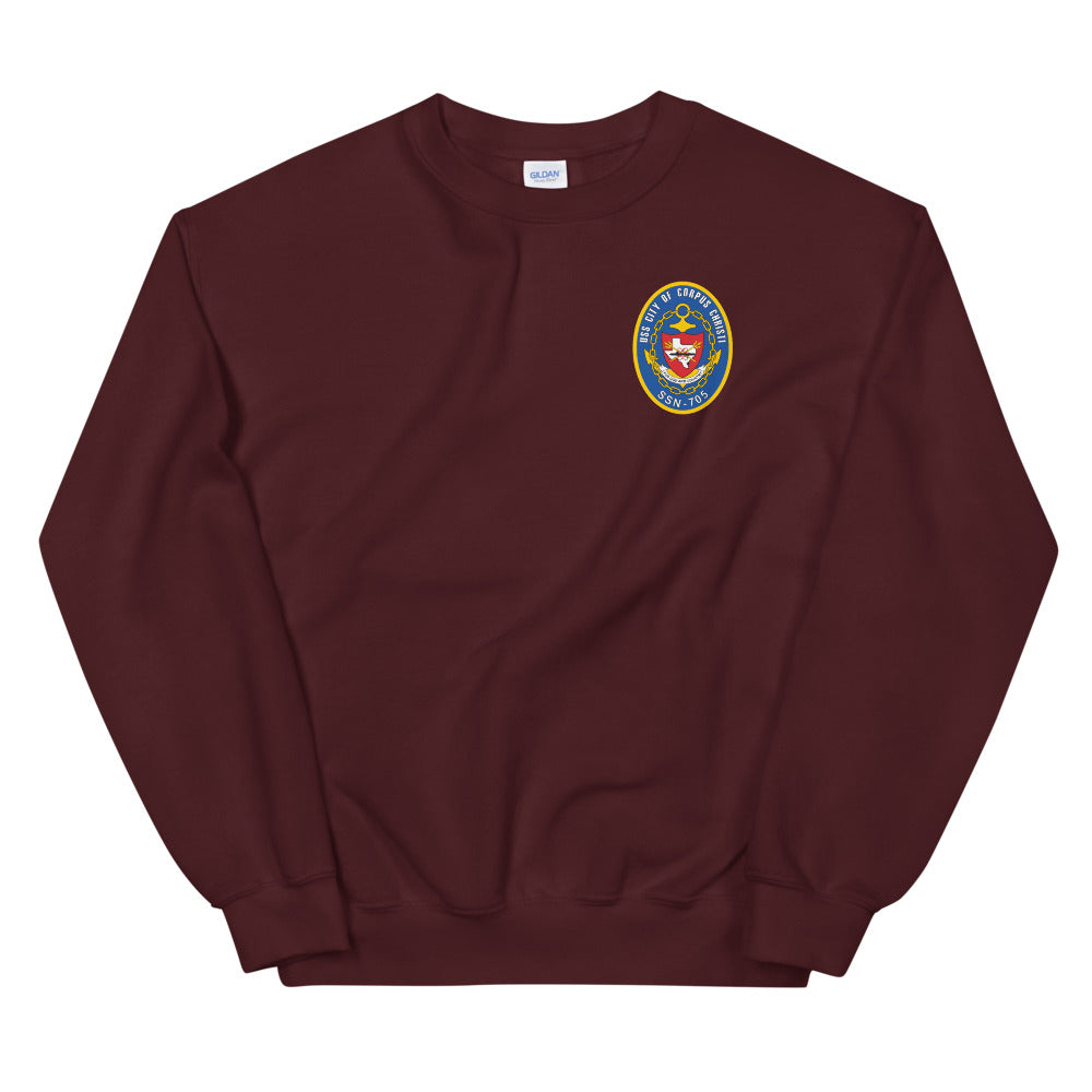 USS City of Corpus Christi (SSN-705) Ship's Crest Sweatshirt