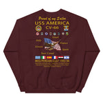 USS America (CV-66) 1993-94 Cruise Sweatshirt - FAMILY