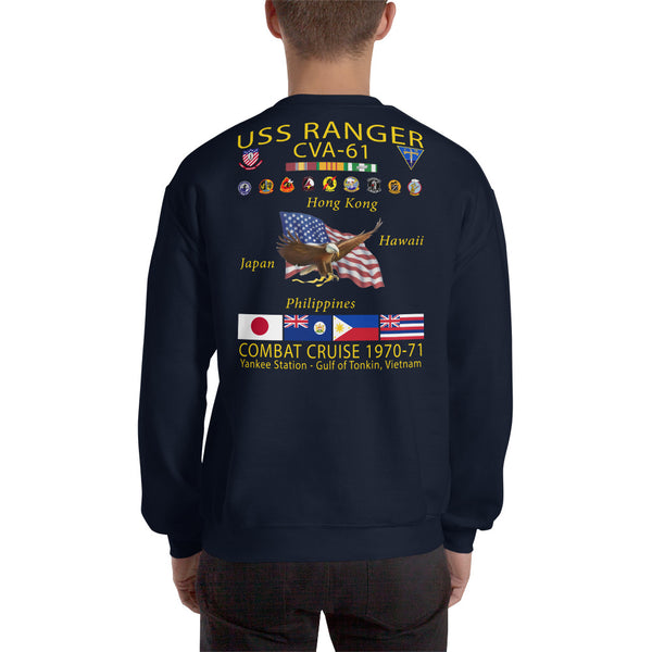 USS Ranger (CVA-61) 1970-71 Cruise Sweatshirt