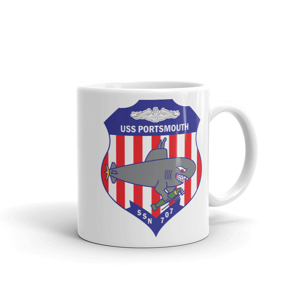 USS Portsmouth (SSN-707) Ship's Crest Mug