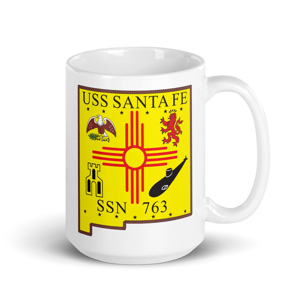 USS Santa Fe (SSN-763) Ship's Crest Mug