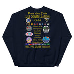 USS Constellation (CV-64) 1988-89 "Patched Out" Cruise Sweatshirt - FAMILY