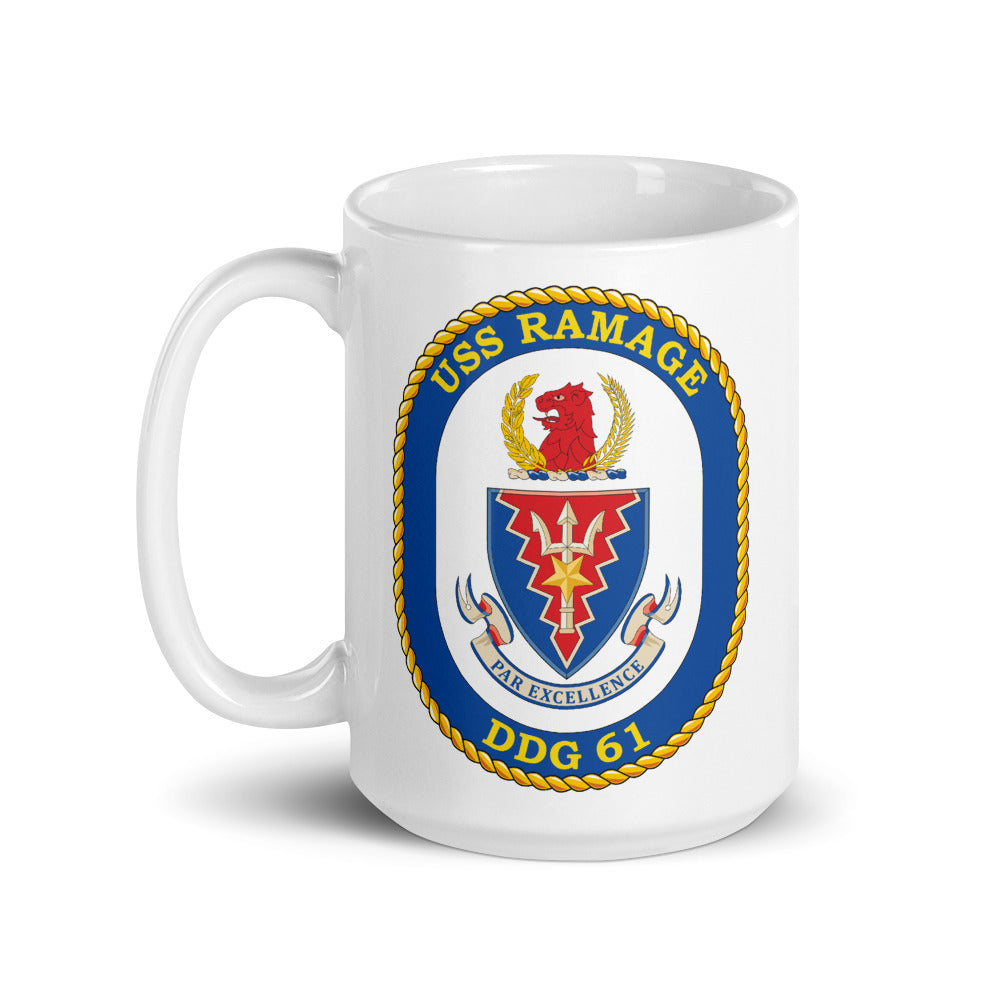 USS Ramage (DDG-61) Ship's Crest Mug