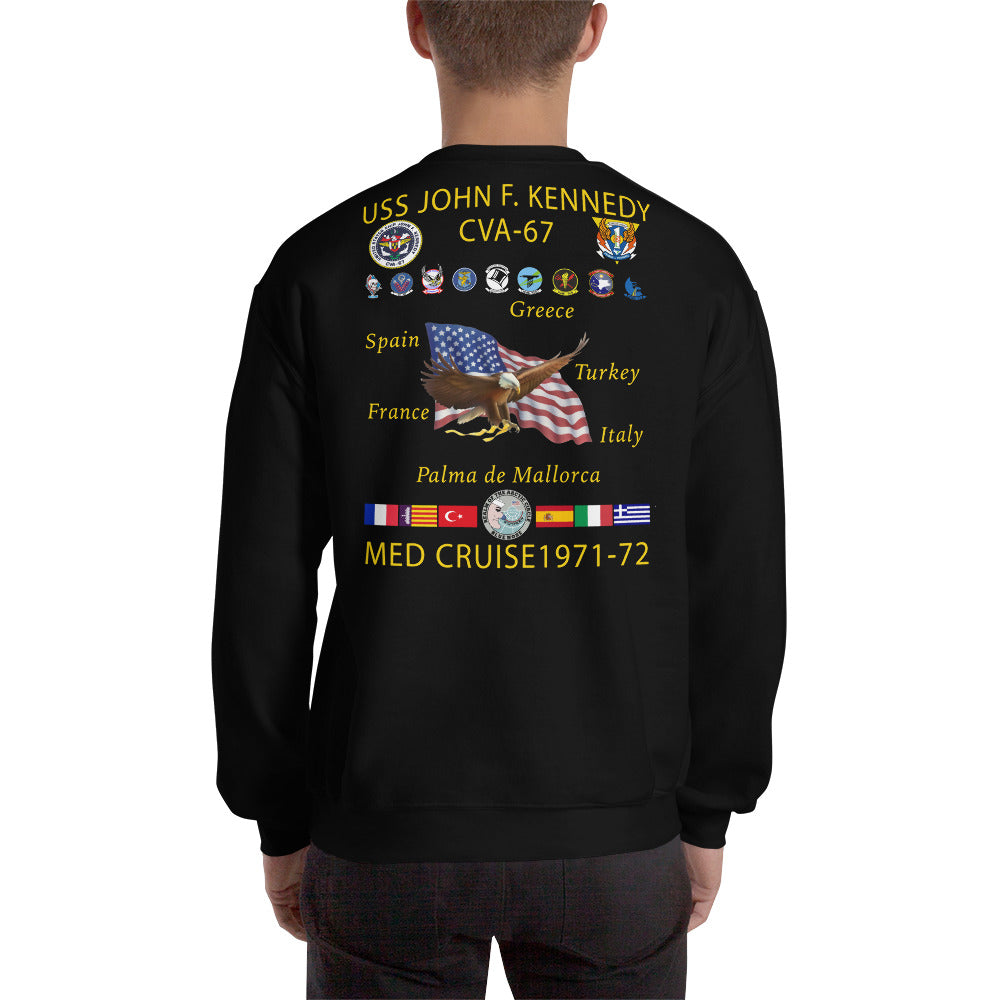USS John F. Kennedy (CVA-67) 1971-72 Cruise Sweatshirt