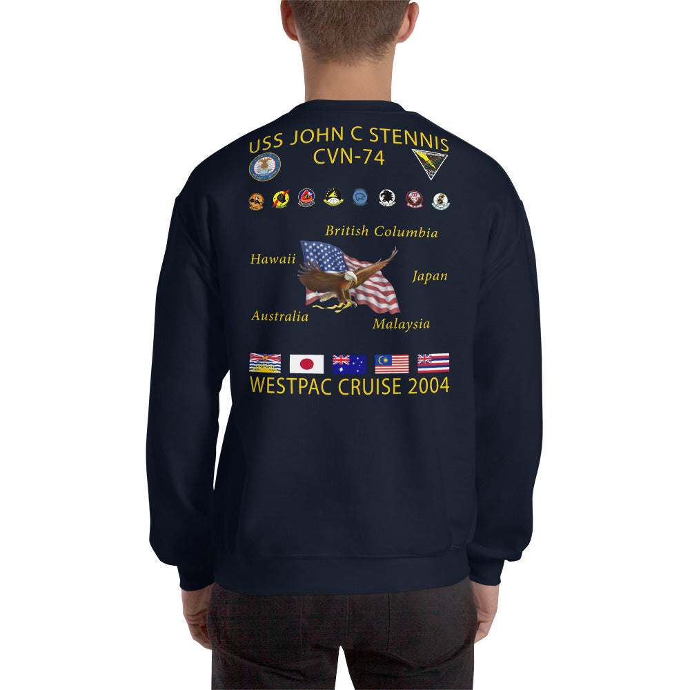USS John C. Stennis (CVN-74) 2004 Cruise Sweatshirt