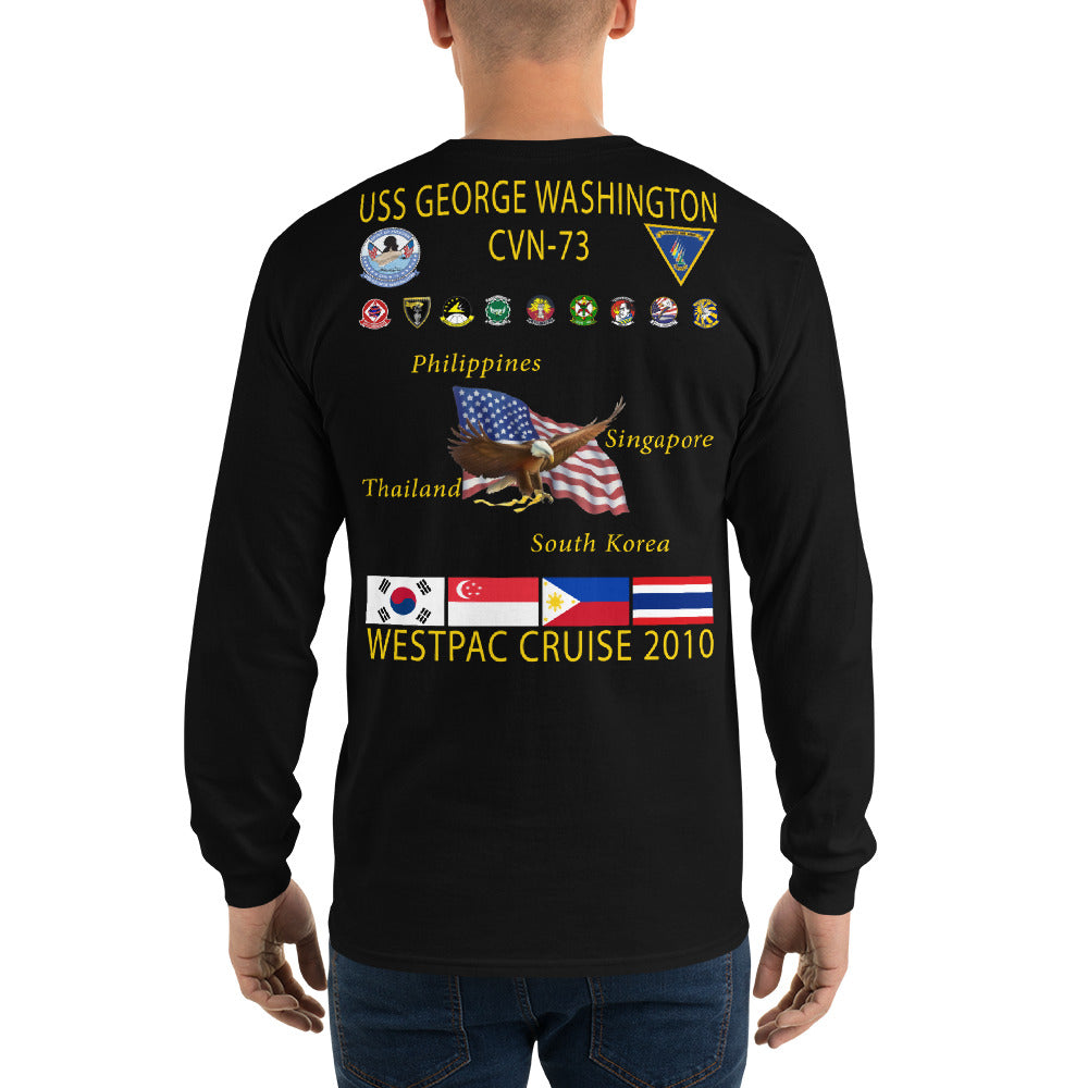 USS George Washington (CVN-73) 2010 Long Sleeve Cruise Shirt