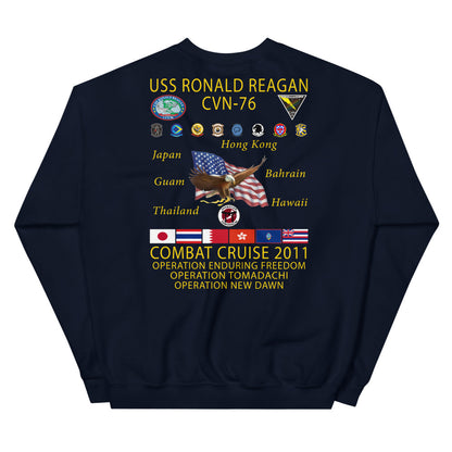 USS Ronald Reagan (CVN-76) 2011 Cruise Sweatshirt