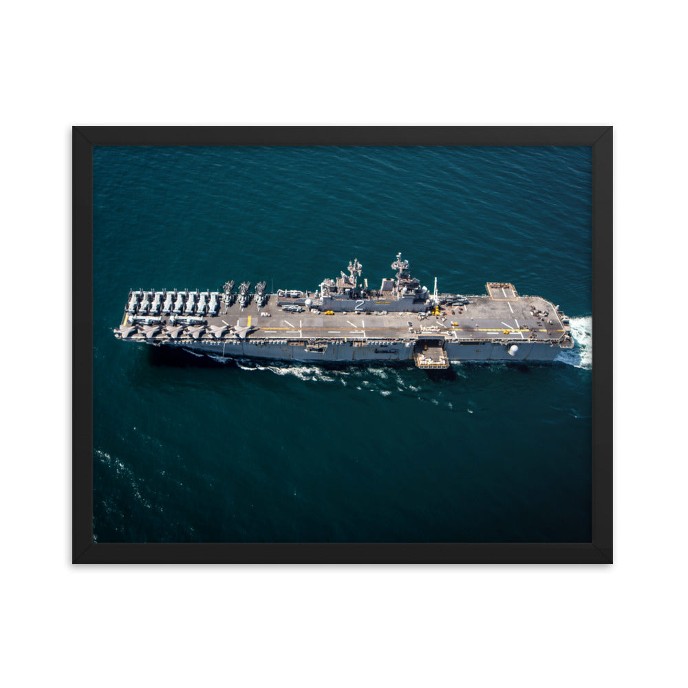 USS Essex (LHD-2) Framed Ship Photo