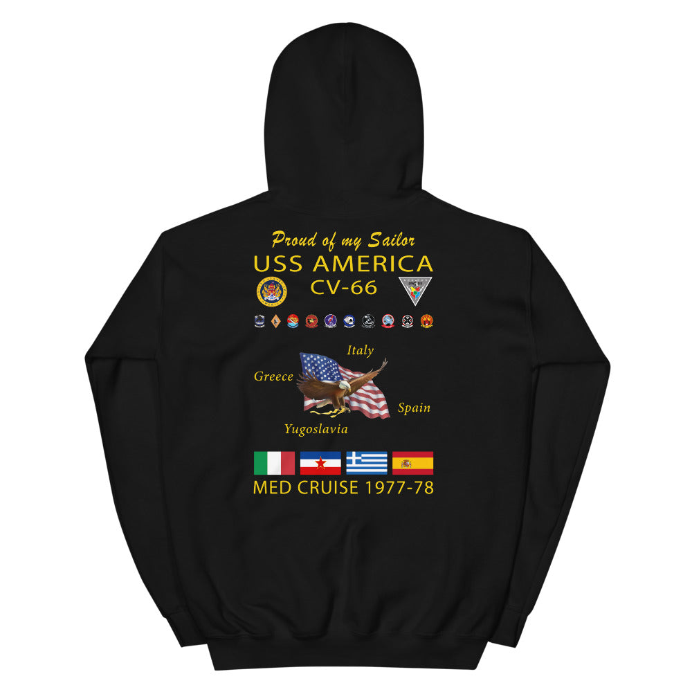 USS America (CV-66) 1977-78 Cruise Hoodie - FAMILY