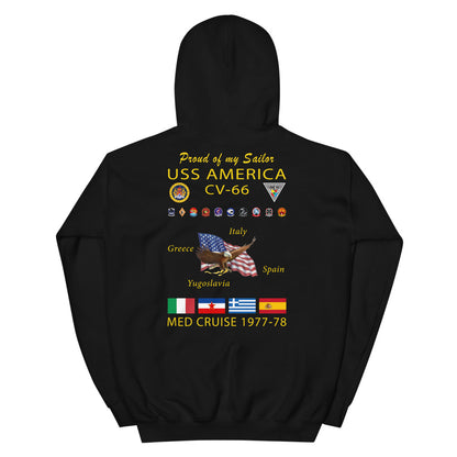 USS America (CV-66) 1977-78 Cruise Hoodie - FAMILY