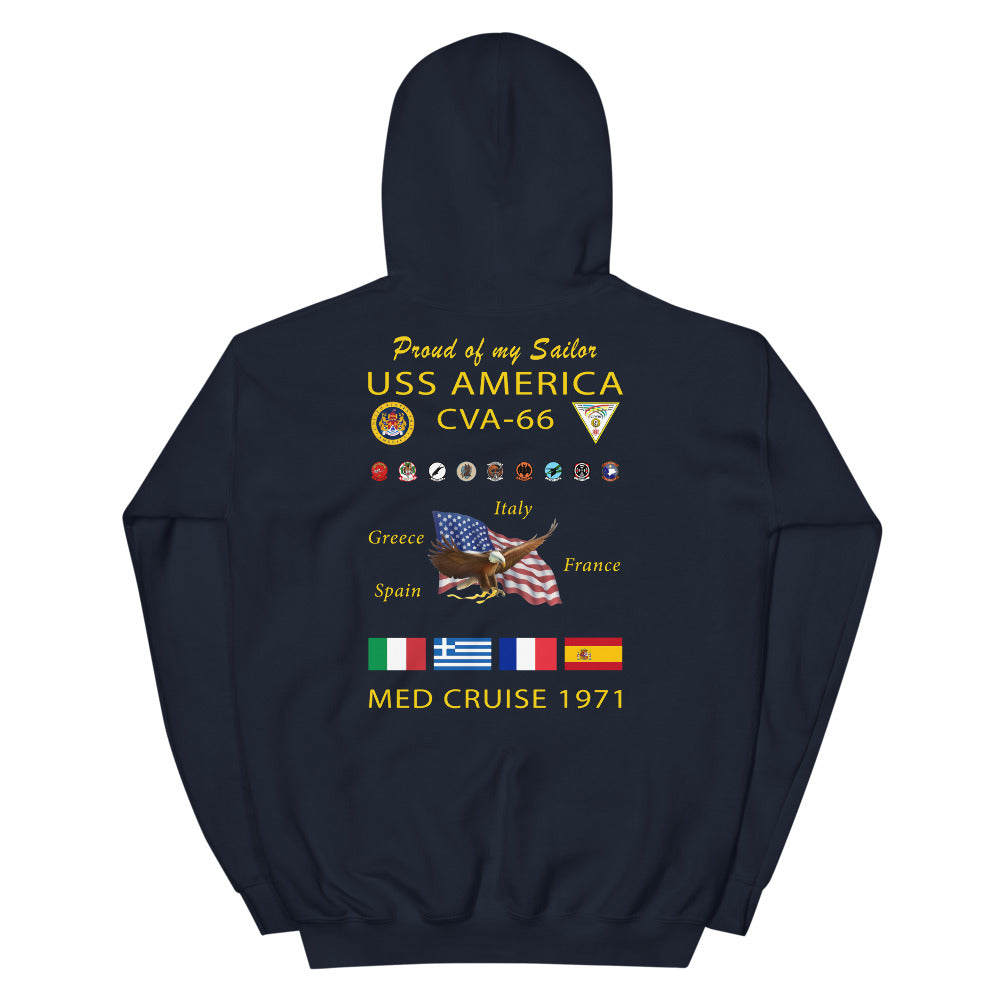 USS America (CVA-66) 1971 Cruise Hoodie - FAMILY