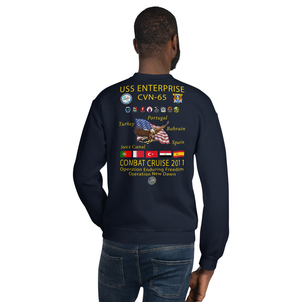 USS Enterprise (CVN-65) 2011 Cruise Sweatshirt