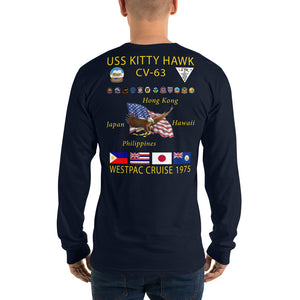USS Kitty Hawk (CVA-63) 1975 Long Sleeve Cruise Shirt