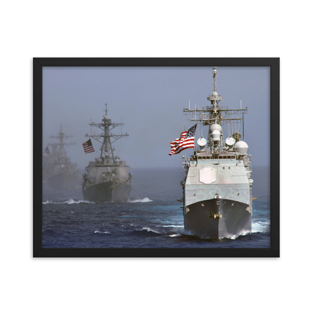 USS Cowpens (CG-63) Framed Ship Photo